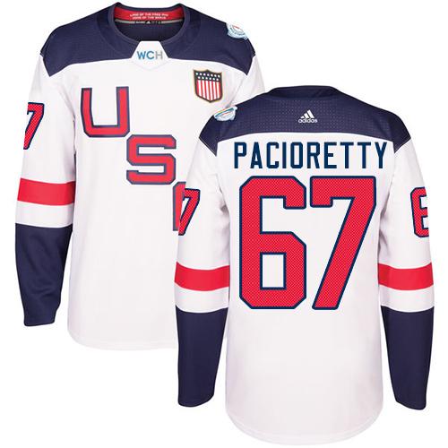 Team USA #67 Max Pacioretty White 2016 World Cup Stitched Youth NHL Jersey